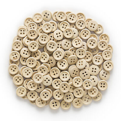 50pcs 4 hole Wood Buttons Sewing Scrapbook Clothing Crafts Gift handwork 15mm