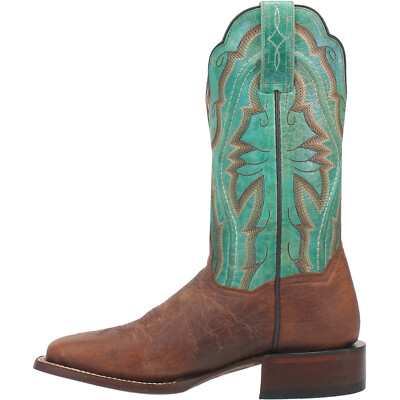 Pre-owned Dan Post Womens Babs Brown Leather Cowboy Boots