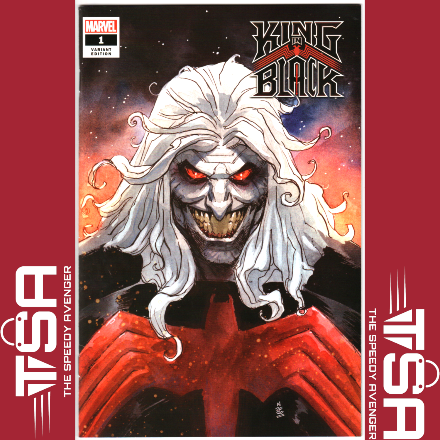 KING IN BLACK #1 Nic Klein ComicTom101 Exclusive Variant 2020 KNULL VENOM KEY!