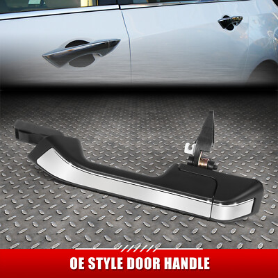 Для 11-13 Honda Odyssey Загрунтованная Черная хромированная вставка В Заднюю левую наружную дверную ручку