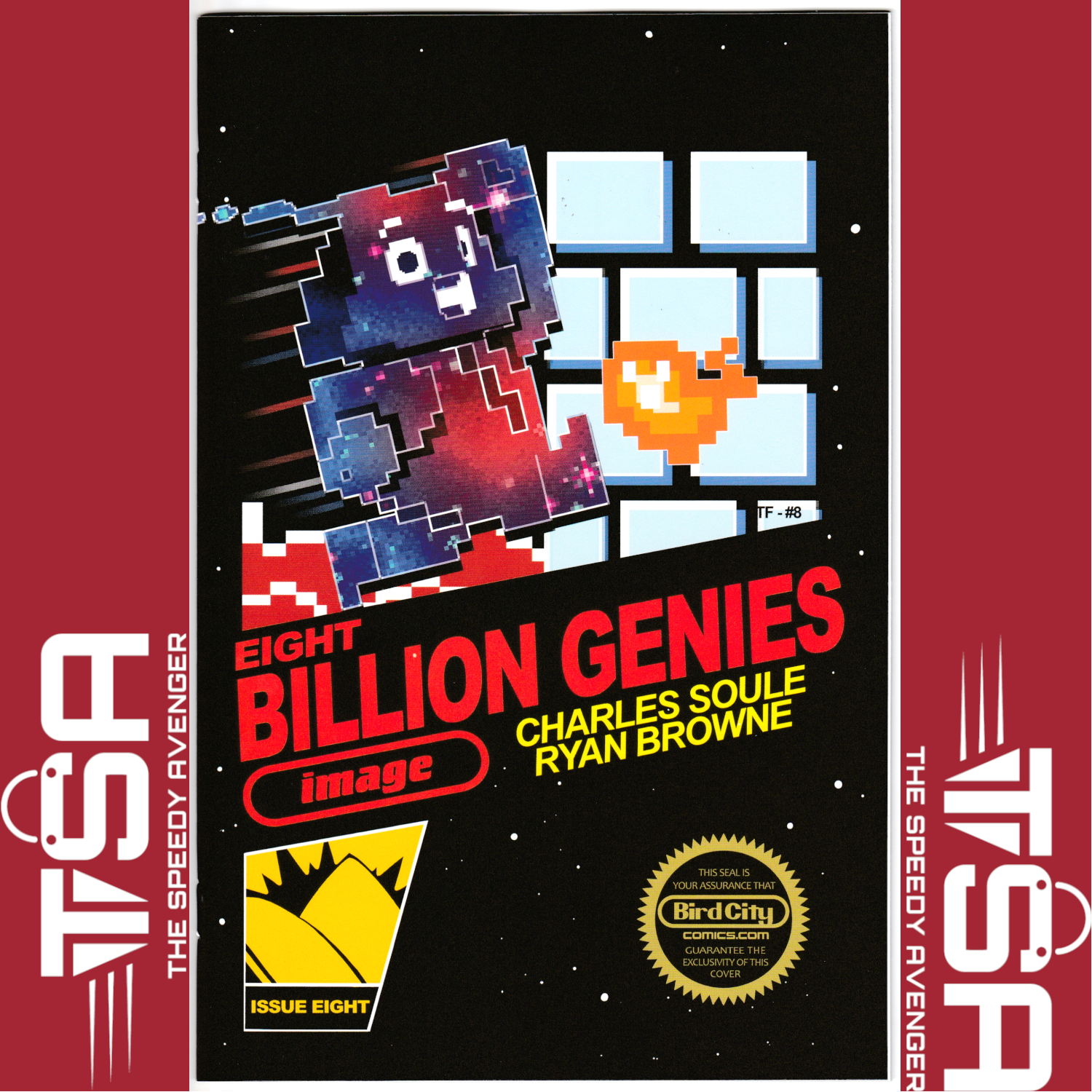 EIGHT BILLION GENIES #8 Trish Forstner Super Mario Homage Variant with Slipcover