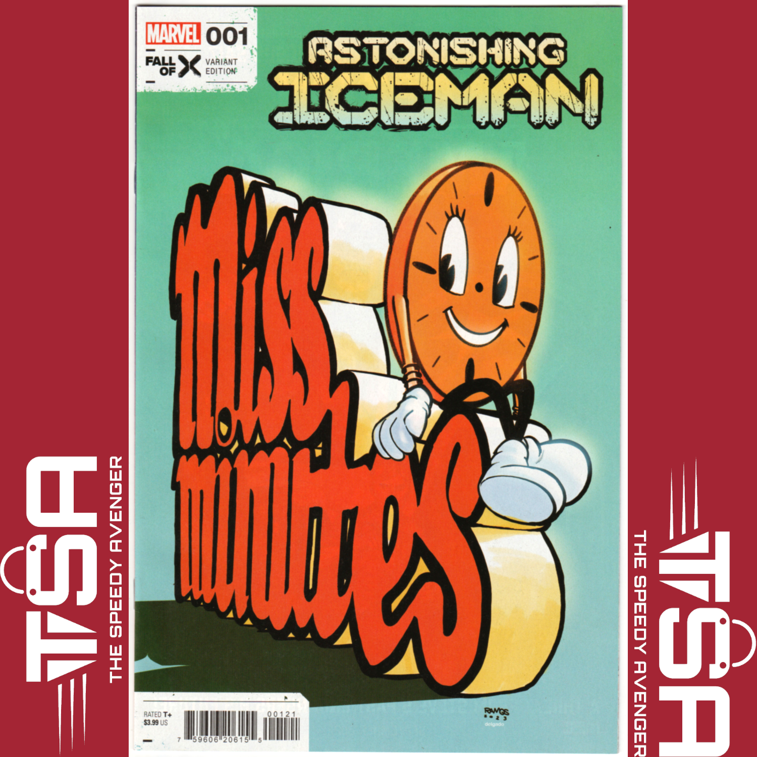 ASTONISHING ICEMAN #1 Humberto Ramos Miss Minutes Variant 2023 Marvel Comics