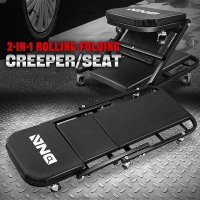 [2-В-1] 40 Складной стул для работы в гараже автомеханика Z Creeper на колесиках