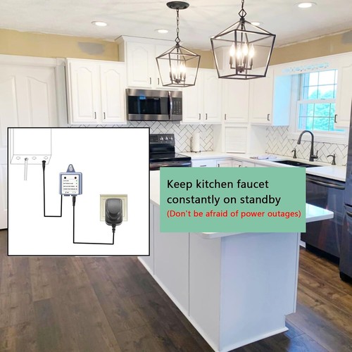 169031 AC Power Cord Adapter Kit Fits for Moen MotionSense Kitchen Faucet Parts