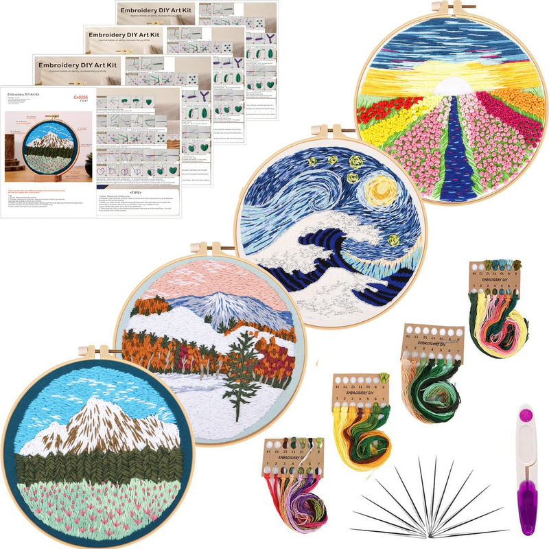Starters Kit With Pattern For Beginners Adults, Cross Stitch