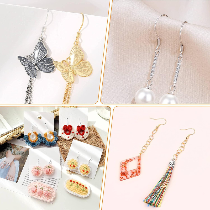 Hypoallergenic Earring Making Kit,  2000Pcs Earring Making Supplies Kit with Hyp
