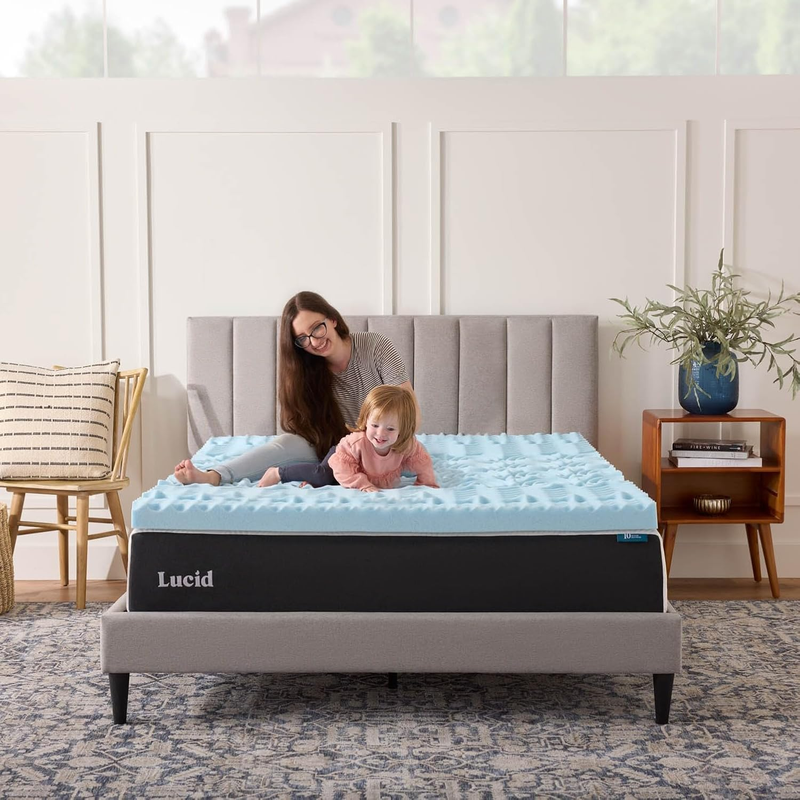 3 Inch Gel Memory Foam Plush - Cooling Targeted Convoluted Comfort Zones Mattres