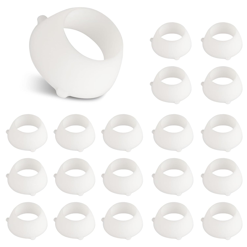 20 Pcs 16435 Plastic Santoprene Swivel Seal, 1/2