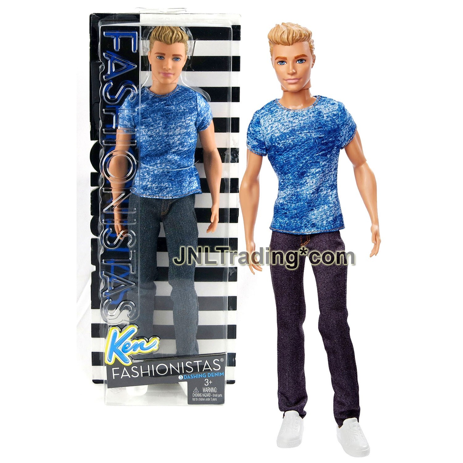 Year 2015 Barbie Fashionistas #1 - Caucasian Doll KEN DGY67 Year 2015 Barbie Fashionistas #1 - Caucasian Doll KEN DGY67