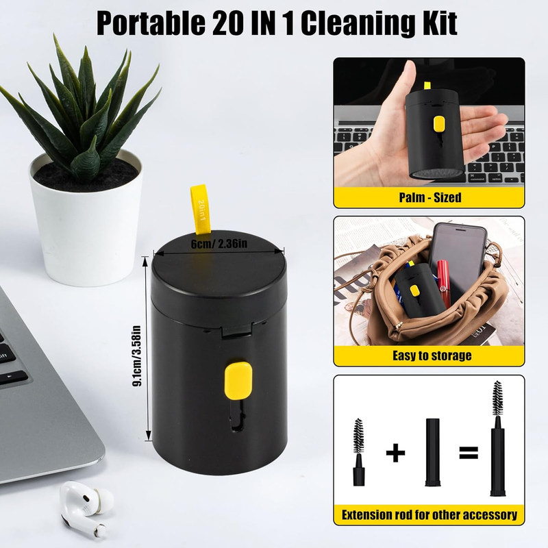 Laptop Phone Screen Cleaner Kit, Computer Keyboard Brush Cleaning Spray for iPho