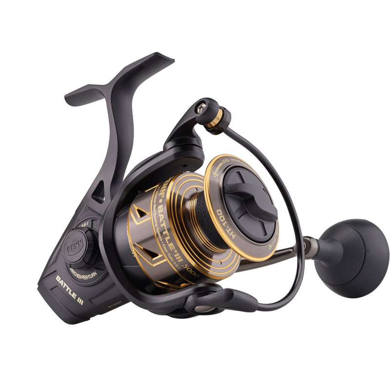 Battle III Spinning Full Metal Body and Sideplate Line Capacity Rings Size 6000