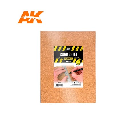 Cork Sheet - Fine Grained 200x300x1mm New