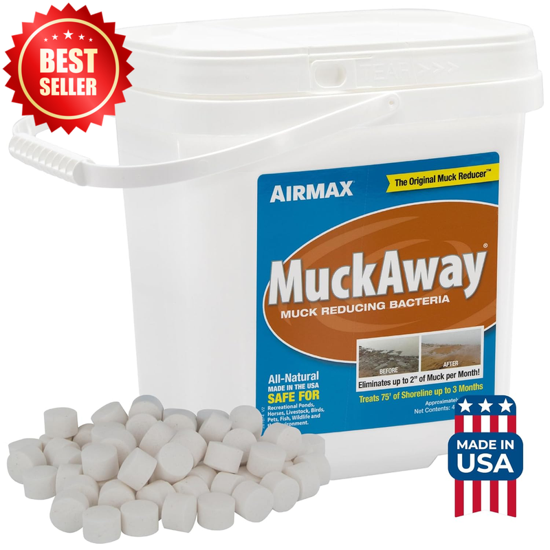 Muckaway Pond Lake Bacteria Sludge Odor Solution Enzyme Tablets US