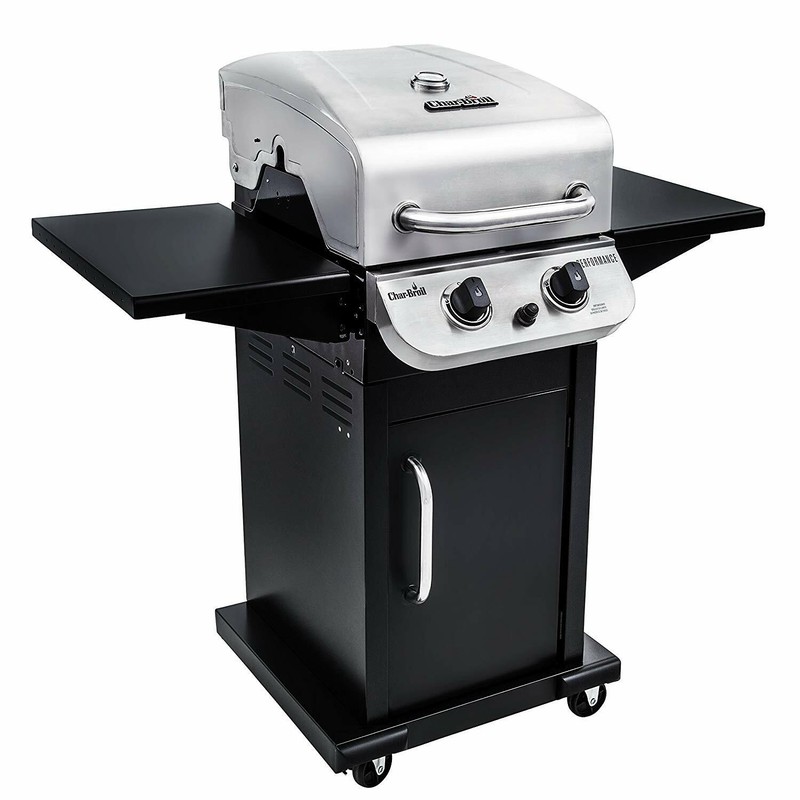 parrilla de gas propano liquido thermos 300 2 quemadores acero inoxidable BBQ