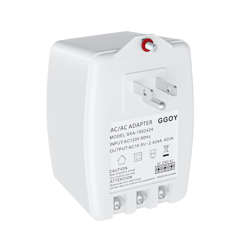 16.5V 40VA Doorbell Transformer for Burglar Alarm Systems,16.5V Plug in Transfor