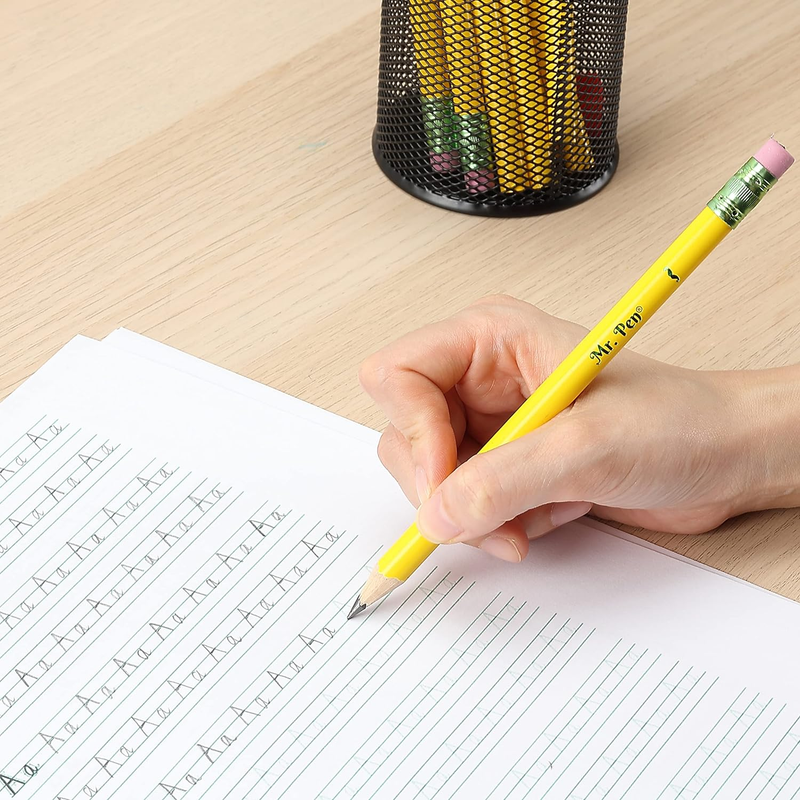 Mr. Pen- Jumbo Pencils, 10 Pencils and 1 Sharpener, Big Pencil, Fat Pencils, Jum