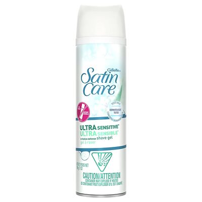 (6 Pack) Satin Care Ultra Sensitive Women's Shave Gel 7 Oz 