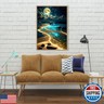 Moonlight Beach Diamond Painting Kits for Adults 5D Seaside Moon Diamond Art Kits for Beginners DIY Full Drill Diamond Gem Art Kits Home Wall Decor 12 x 16 Inch