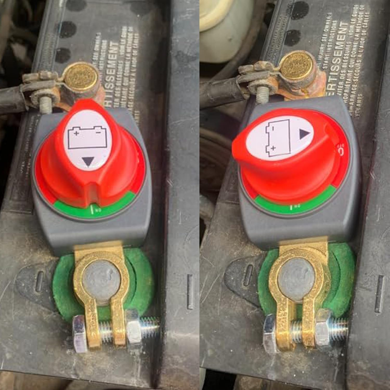 Top Post Battery Disconnect Switch, 12-48 V Battery Power Cut Master Switch Disc