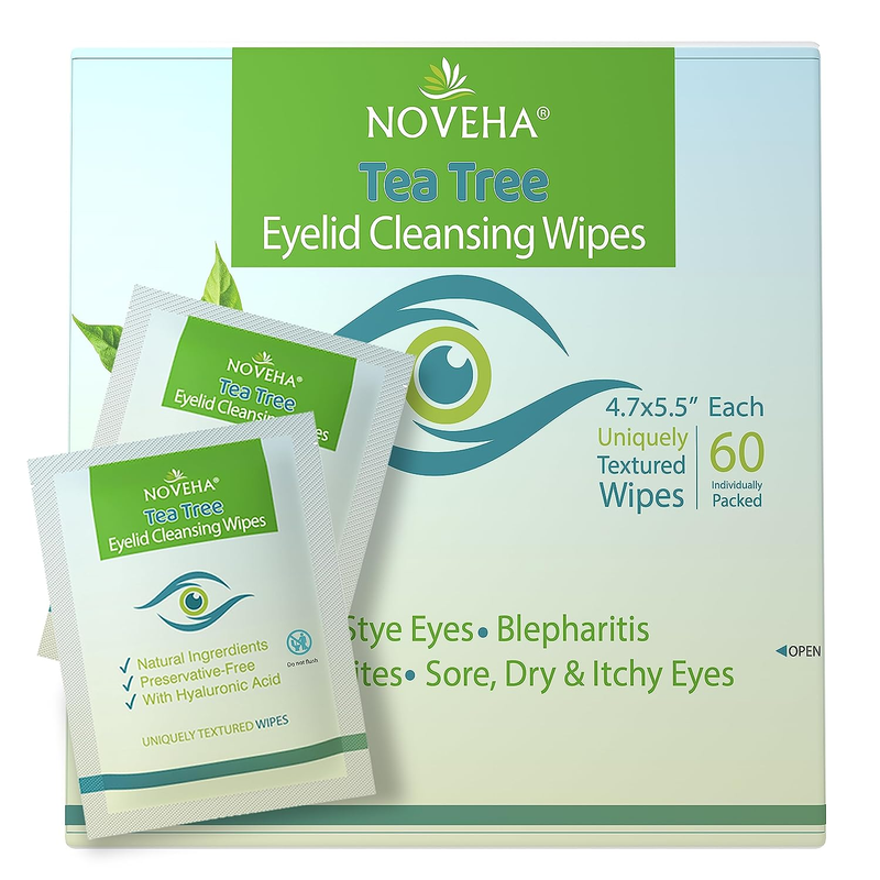 Eyelid & Lash Wipes | With Hyaluronic Acid, Green Tea & Chamo