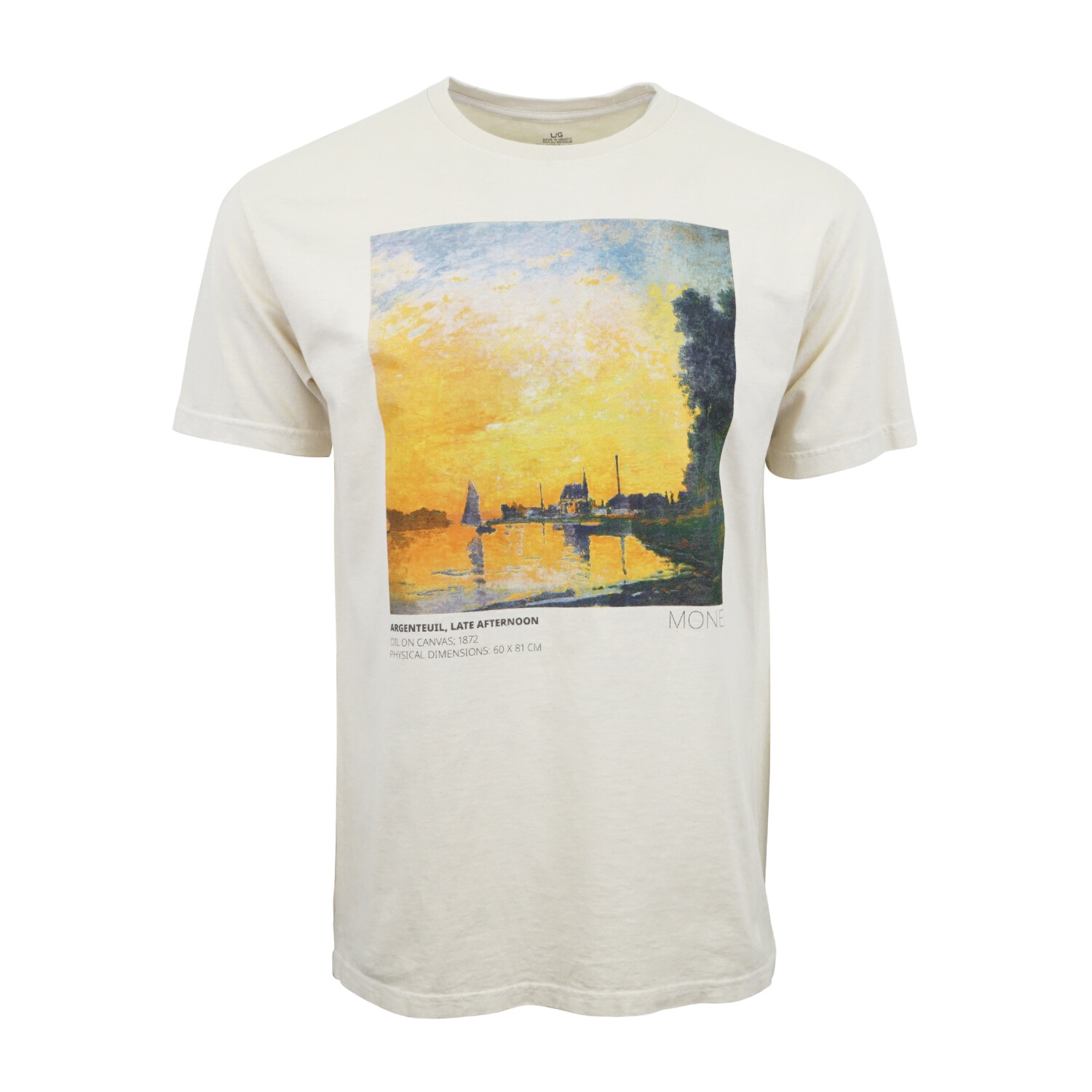 

ФУТБОЛКА ARGENTEUIL LATE FTERNOON ART MONET С ГРАФИКОЙ, Бежевый
