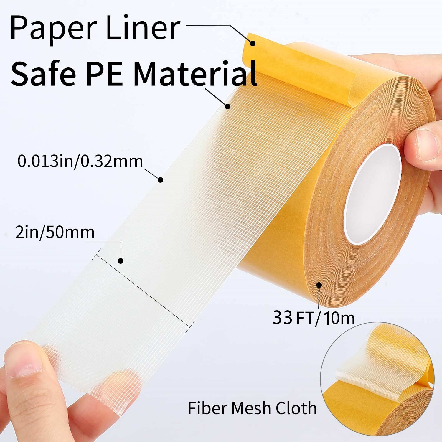 Transparent Double Sided Tape Heavy Duty and Carpet Tape Removable Residue Free