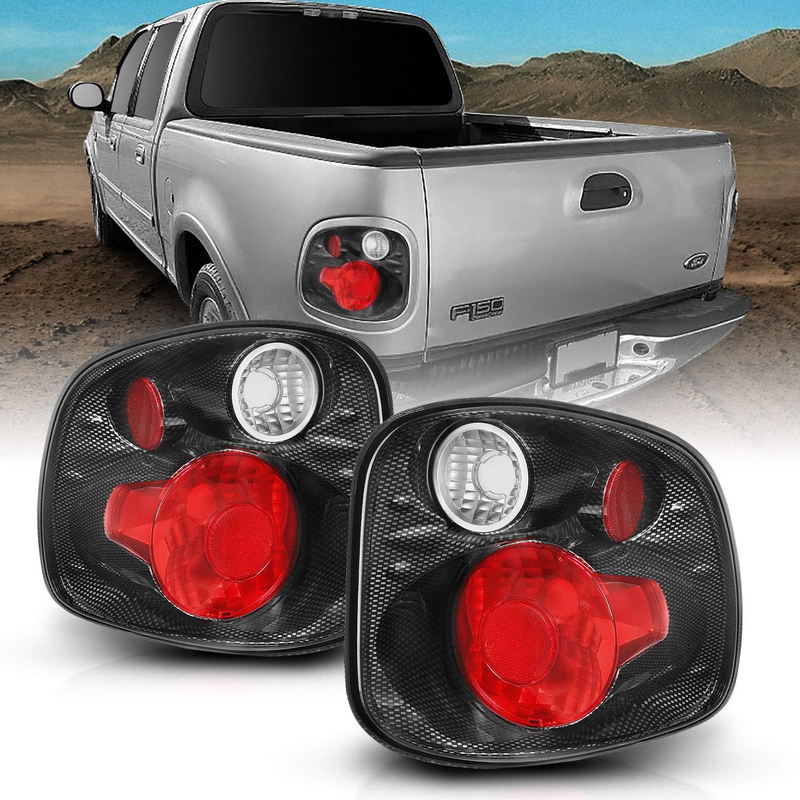 Replacement Tail Lights Brake Pair for 2001-2003 Ford F-150 Flareside Euro
