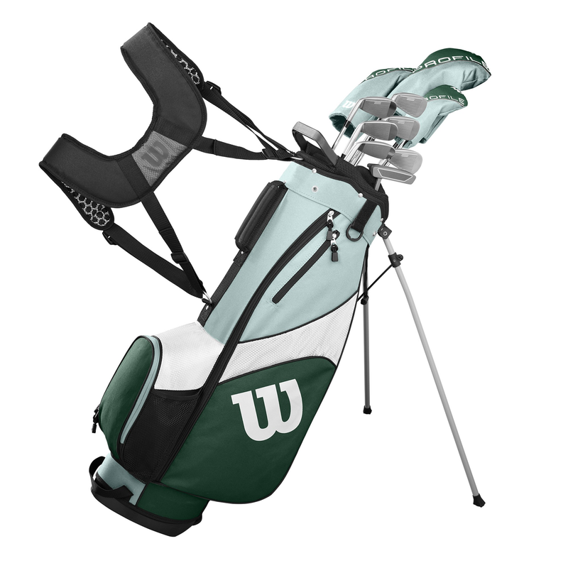 Wilson Golf Profile SGI Women's Complete Golf Set Right Teal Cart Bag Regular