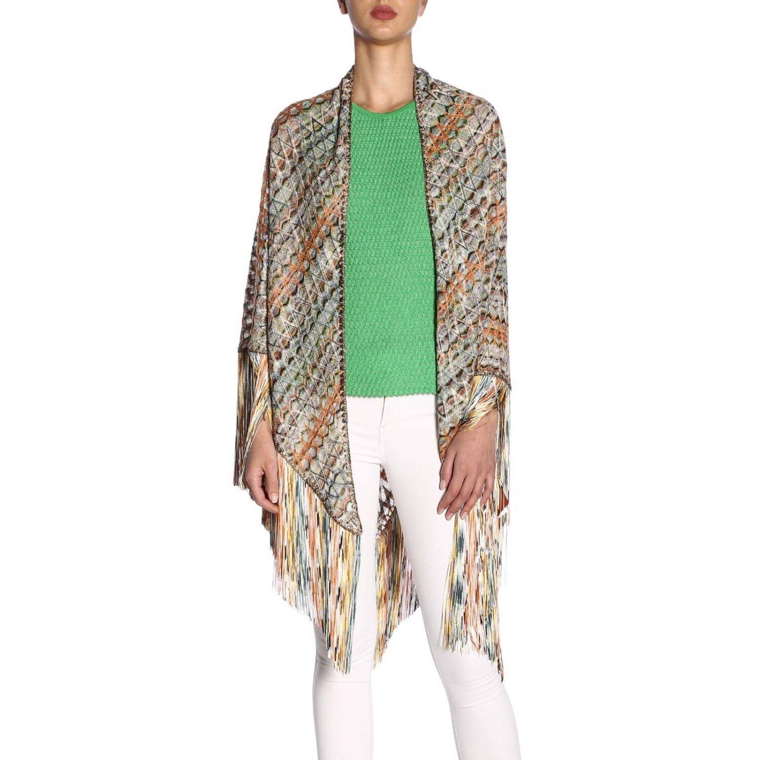 【MISSONI】 Lame head wrap Zigzag lamé head wrap in multicoloured - Missoni | Mytheresa