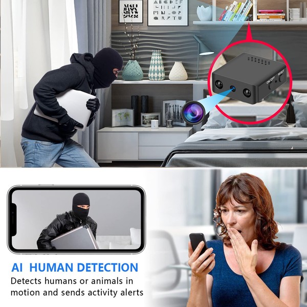 Mini Wifi Camera HD 1080P Home Security Camcorder + Night Vision Micro Smart Cam - Image 5