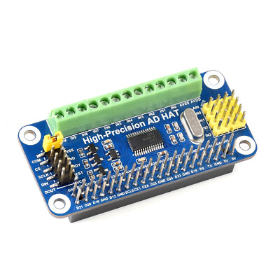 10-CH 32Bit Analog to Digital ADC Converter HAT for Raspberry Pi Zero 2W 3 4 B 5