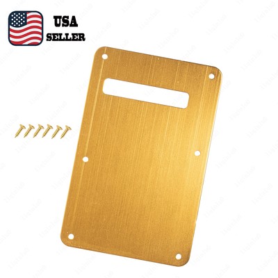 Electric Guitar Vintage Single Hole Aluminum  Metal Back Plate Fit Fender SQ ST