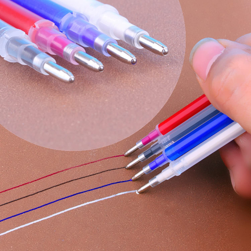 Heat Erasable Pens ，4 Pieces Fabric Marking Pens with 20 Refills for Quilting Se