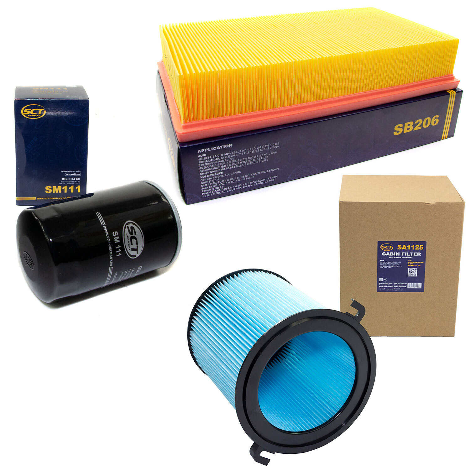 Inspektionspaket Filterset SCT für Audi 100 Avant 2.0 2.6 2.8 4A140 150 174 PS