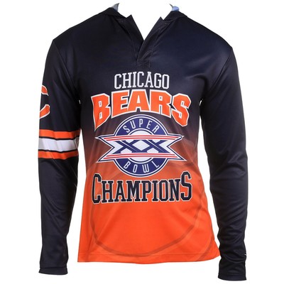 Мужская футболка с капюшоном в стиле ретро Chicago Bears Super Bowl 20 Champions, маленькая