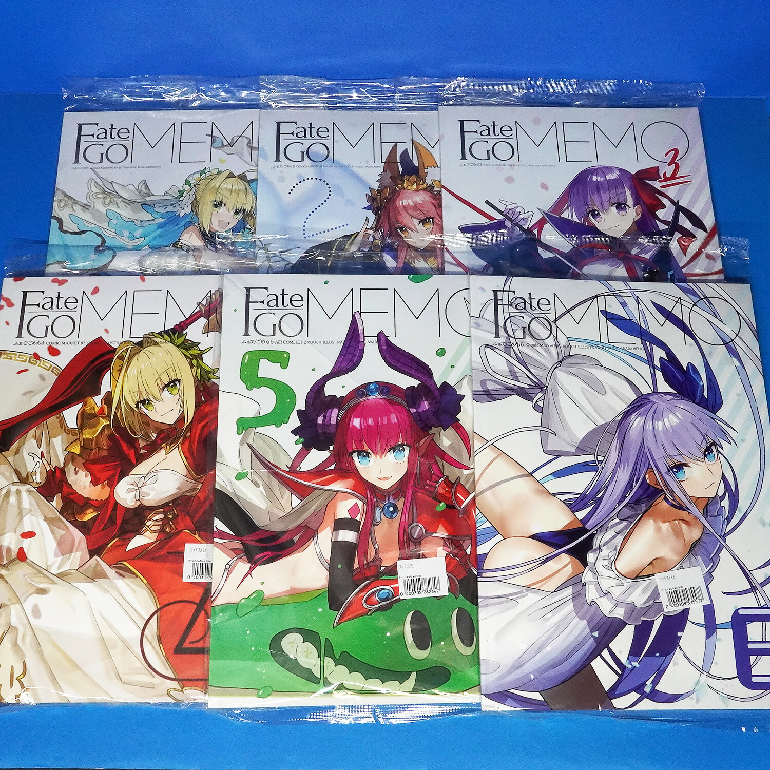 Fate/GO MEMO 1 - 6 Art Book Doujinshi Set - Grand Order FGO Fate/GO MEMO 1 - 6 Art Book Doujinshi Set - Grand Order FGO