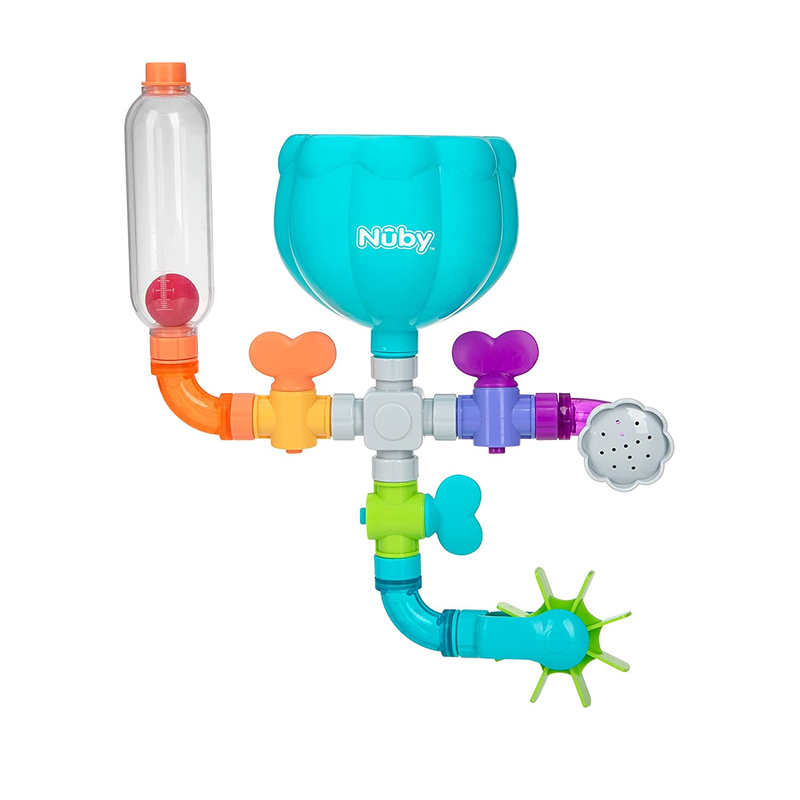 Nuby Wacky Waterworks Pipes Bath Toy with Interactive Featur