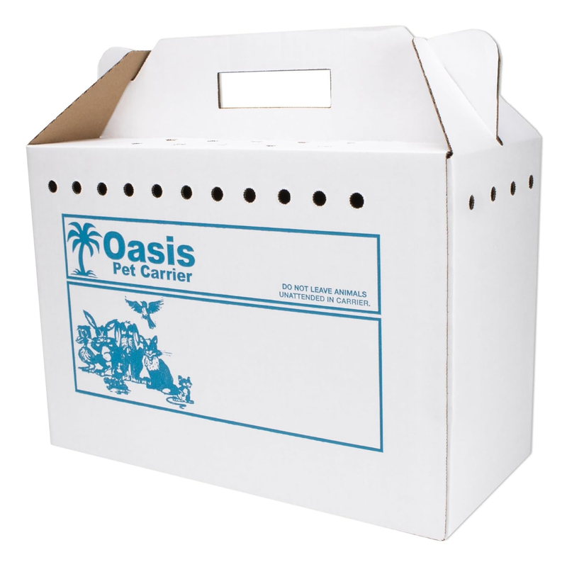Disposable Cardboard Pet Carrier 12/Case  Sturdy Corrugated Ca...