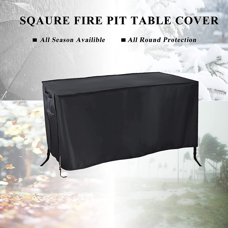 Fire Pit Cover Rectangular 42 X 24 Inch Fire Table Cover for Propane