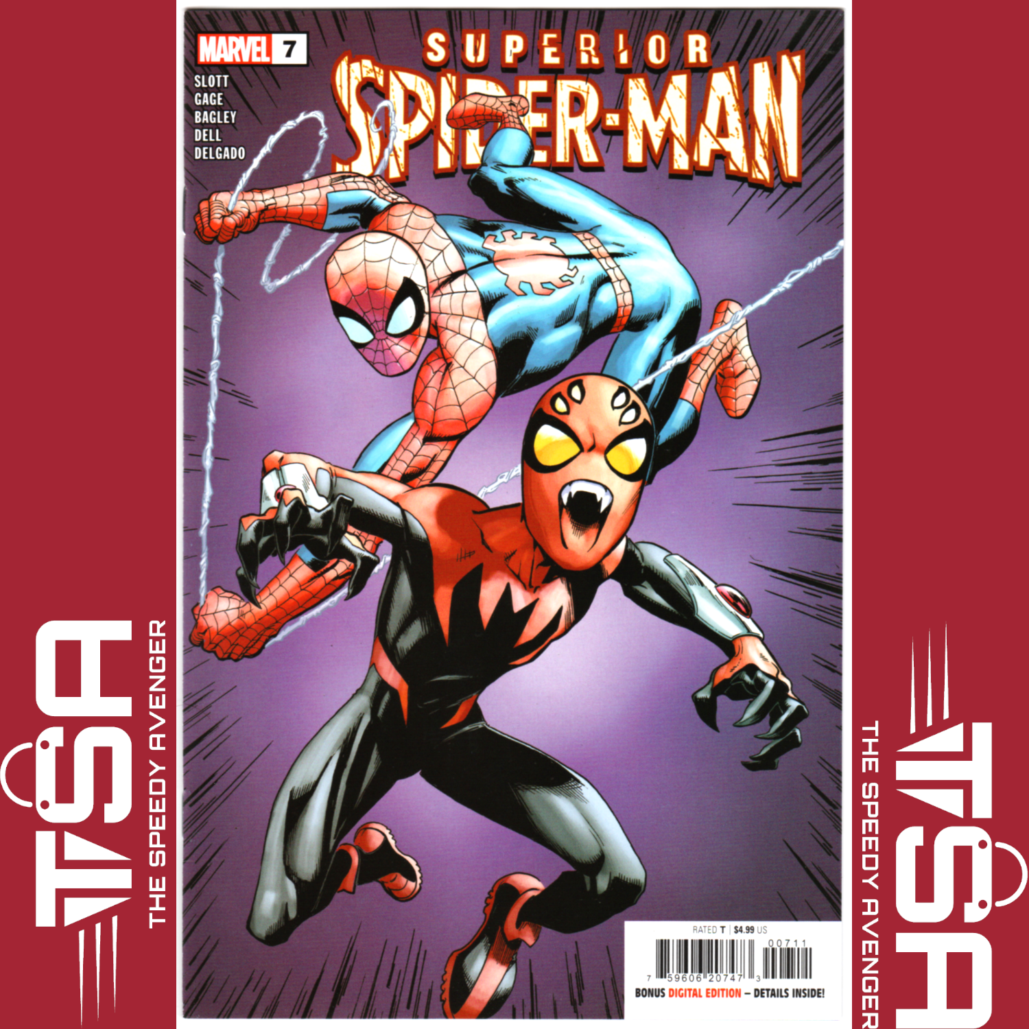 SUPERIOR SPIDER-MAN #7 (Vol 3) Mark Bagley Regular Cover A 2024 Marvel Comics