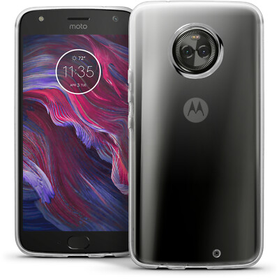 Glossy TPU Gel Case for Motorola Moto X4 Protective Gel Cover + Screen Protector