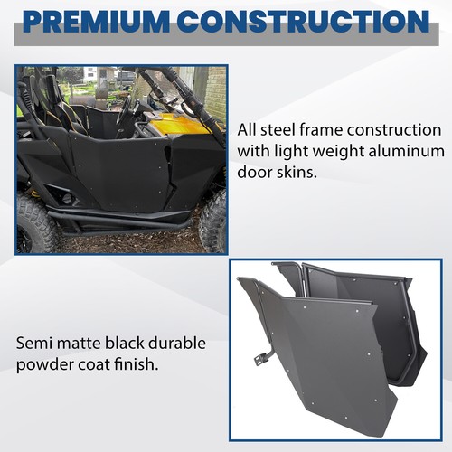UTV Doors Pair  For 11-18 CAN-AM Maverick / 11-16 Commander 800 1000
