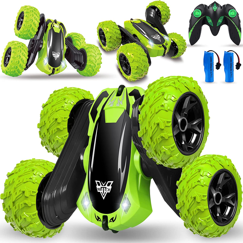 Remote Control Car,4Wd Double Sided 360&deg; with Headlights for 6-9  Years Old Boys