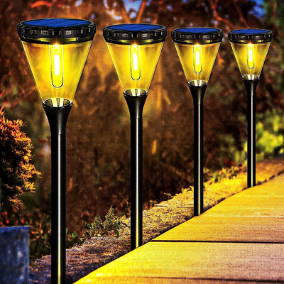 OSORD Solar Pathway Lights Waterproof 300 Lumen Larger Brighter Warm White