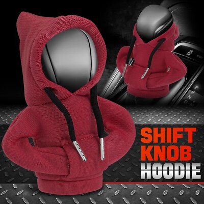 Универсальная Бордово-красная ручка переключения передач автомобиля, чехол с капюшоном, Ручка переключения передач, Протектор