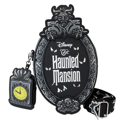 Светящаяся сумка через плечо Disney The Haunted Mansion с табличкой и мешочком для монет