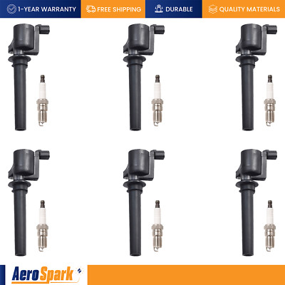 Ignition Coil & Platinum Spark Plug For 2001-2011 Mazda Tribute FD502 GN10192