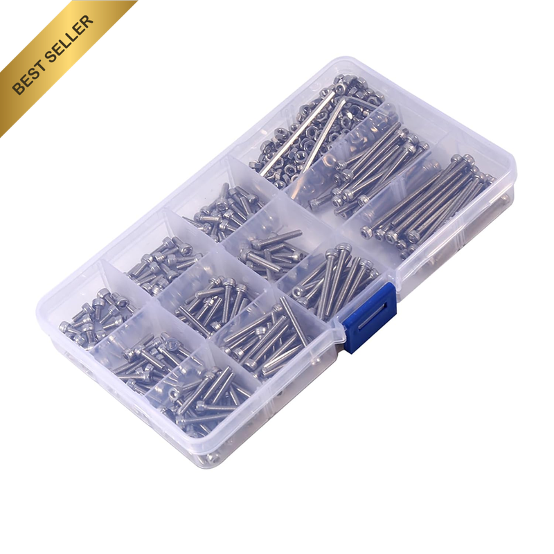 Stainless Steel Hex Head Screws and Nuts Set, Eco-Friendly Fasteners for Machine