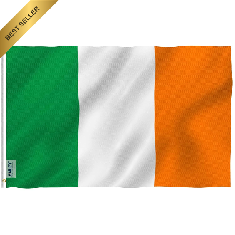 Fly Breeze 3X5 Foot Ireland Flag - Vivid Color and UV Fade Resistant - Canvas He