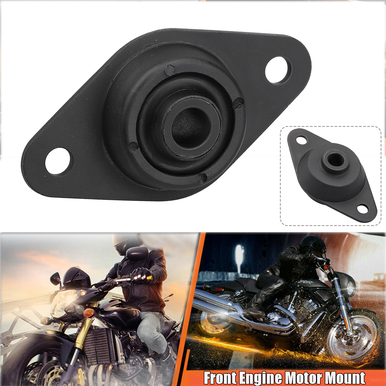 Motorcycle Black Front Engine Mount For Harley Electra Road